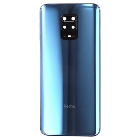 Tapa Trasera Xiaomi Redmi Note 9 Pro Azul Con Camera Lense