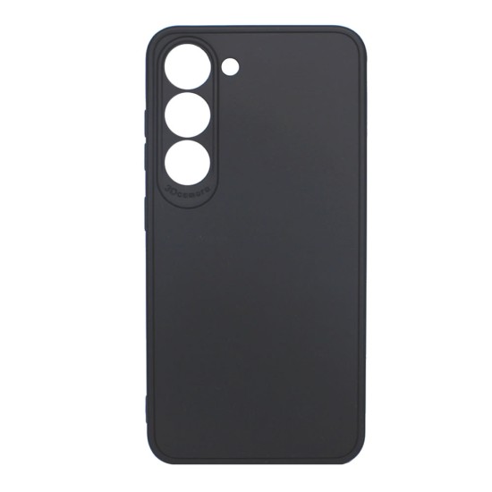 Funda De Gel De Silicona Samsung Galaxy S23 Negro Con Protector De Cámara 3D