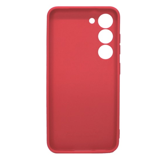 Funda De Gel De Silicona Samsung Galaxy S23 Rojo Con Protector De Cámara 3D