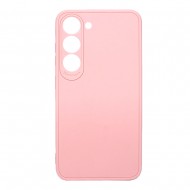 Samsung Galaxy S23 Light Pink With 3D Camera Protector Silicone Gel Case