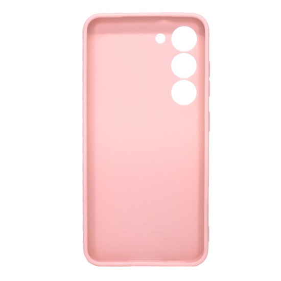 Funda De Gel De Silicona Samsung Galaxy S23 Rosa Claro Con Protector De Cámara 3D