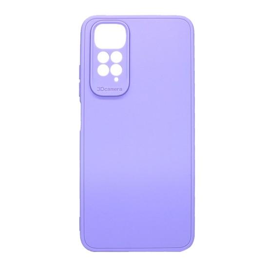 Funda De Gel De Silicona Xiaomi Redmi Note 11/11s Lila Con Protector De Cámara 3D