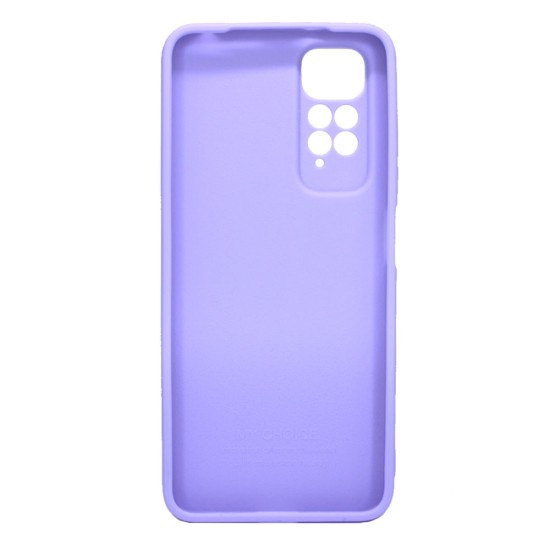 Funda De Gel De Silicona Xiaomi Redmi Note 11/11s Lila Con Protector De Cámara 3D