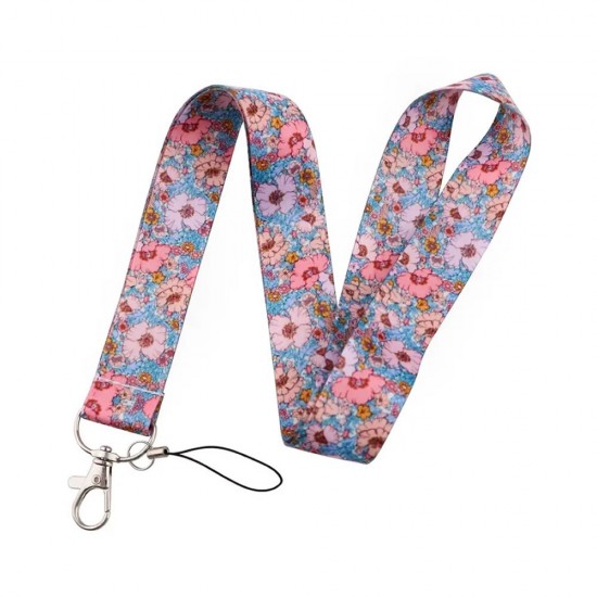 OEM Flowers Mobile Phone Lanyard Mix