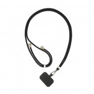 OEM D1 Black Mobile Phone Lanyard With Support