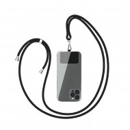 OEM D1 Black Mobile Phone Lanyard With Support