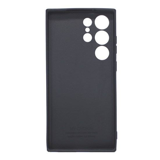 Samsung Galaxy S23 Ultra Black With 3D Camera Protector Silicone Gel Case