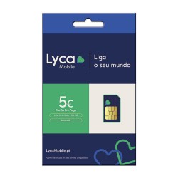 Cartão Sim Lyca 5€ Saldo