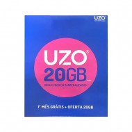 Cartão Sim Uzo 40gb 20gb+20gb+ 2000min + 50 Sms Oferta 20gb Por 30 Dias