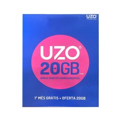 Tarjeta Uzo 20GB 2000 MIN + 50 SMS Oferta 20GB Por 30 Dias