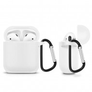 Funda De Silicona Para Caja De Airpods Oem Tipo 1 Blanco Anti Fall, Usb Port