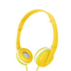 Auscultador Gjby Audio Extra Bass Gj-04 Amarillo 3.5mm Con Cable 1.2m