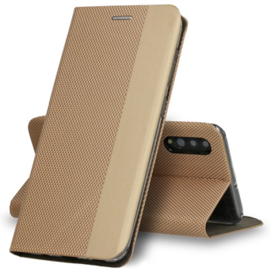 Vennus Samsung Galaxy A02S Gold Flip Cover Case