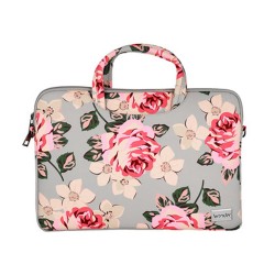 Wonder Universal Laptop Bag 15"-16" Grey Flowers