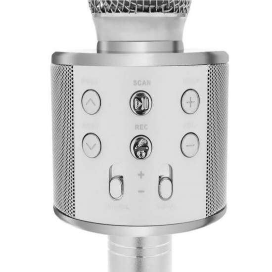 OEM Izoxis Silver Bluetooth/TF Card/USB/AUX Microphone