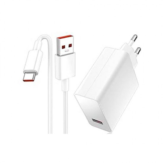 Carregador 240v Xiaomi Mdy-13-Ee Branco 120w Usb Para Tipo-C