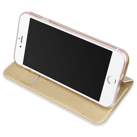 Funda Flip Cover Samsung Galaxy M32 Dorado Dux Ducis Skin Pro