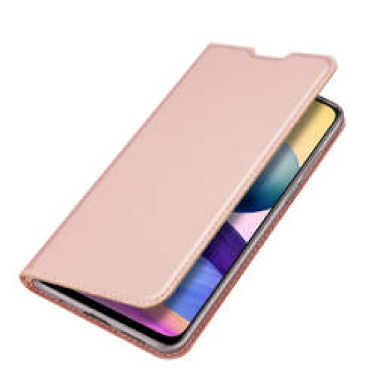 Funda Flip Cover Xiaomi Redmi Note 10T 5G/ Poco M3 Pro Dux Ducis Skin Rosa Dorada