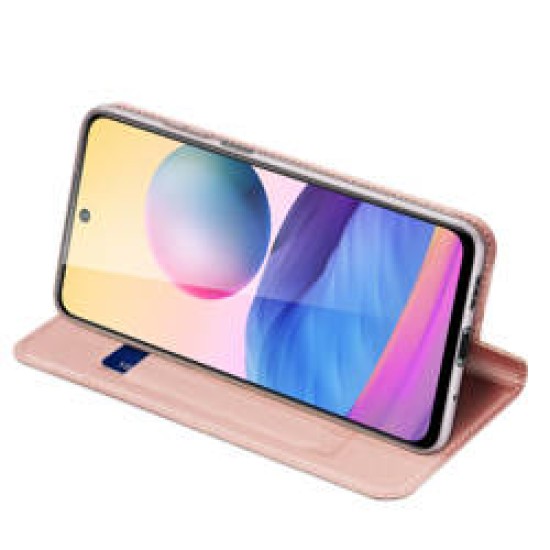 Funda Flip Cover Xiaomi Redmi Note 10T 5G/ Poco M3 Pro Dux Ducis Skin Rosa Dorada