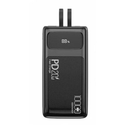 Power Bank Bavin PC008S Pro Negro 10000 mAh 22.5W 1 Input Type-C 3 Output USB/Type-C/Lightning