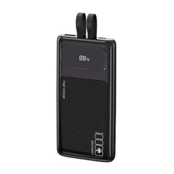 Power Bank Bavin Pc008s Pro Preto 10000mah 22.5wh 1 Input Type-C 3 Output Usb/Type-C/Lightning