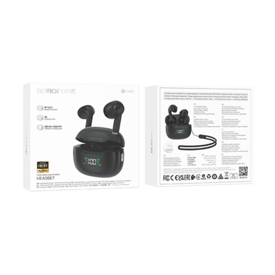 Borofone BW40 Black Bluetooth TWS Earbuds