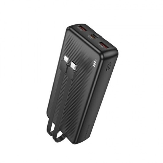 Borofone BJ57A Black 20000mAh Input Micro/Usb And Usb-C/Output Usb-C And Lightning Power Bank