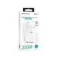 Borofone BJ57A White 20000mAh Input Micro/Usb And Usb-C/Output Usb-C And Lightning Power Bank