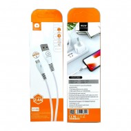 Cable De Datos WUW X195 Blanco 2.4A 1m Para Micro USB