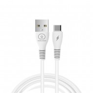 Cable De Datos USB WUW X195 Blanco 2.4A 1m Para Tipo C