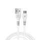 Cabo De Dados Usb Tipo C Wuw X195 Branco 2.4a 1m