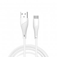 Cable De Datos WUW X196 Blanco 2.4A 1m Para Micro USB