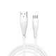 Cabo De Dados Wuw X196 Branco 2.4a 1m Para Micro Usb