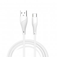 Cabo De Dados Usb Tipo C Wuw X196 Branco 2.4a 1m