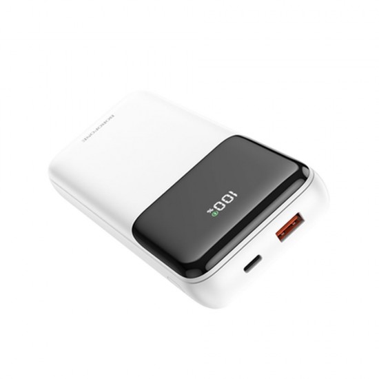 Power Bank Borofone BJ22A Blanco 20000mAh Dual Port USB Y Tipo-C