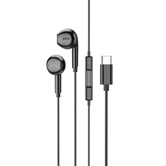 Borofone BM71 Black 1.2m Stereo Type-C Earphones