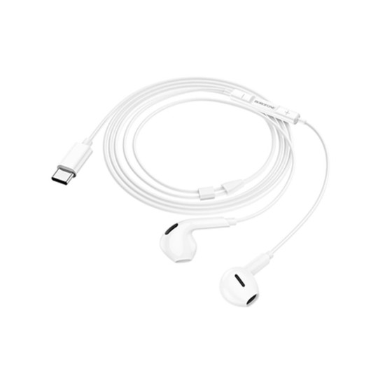 Borofone BM71 White 1.2m Stereo Type-C Earphones