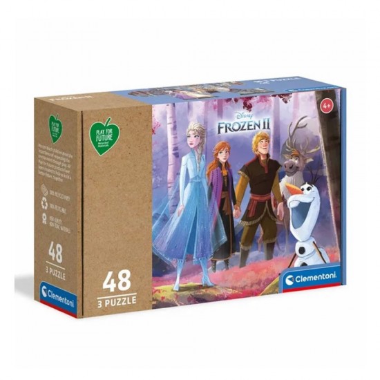 Clementoni Frozen II 3 puzzles 48pcs Recyclable Puzzle