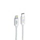 Cable De Datos Usb Tipo-C Super Rápido New Science 20w 1m Blanco Para Iphone Ref 1259