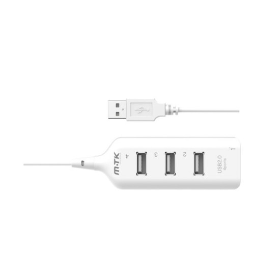 Mtk Hub 4 Ports Usb 2.0 At658 White