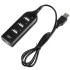 Mtk Hub 4 Puertos Usb 2.0 At658 Negro