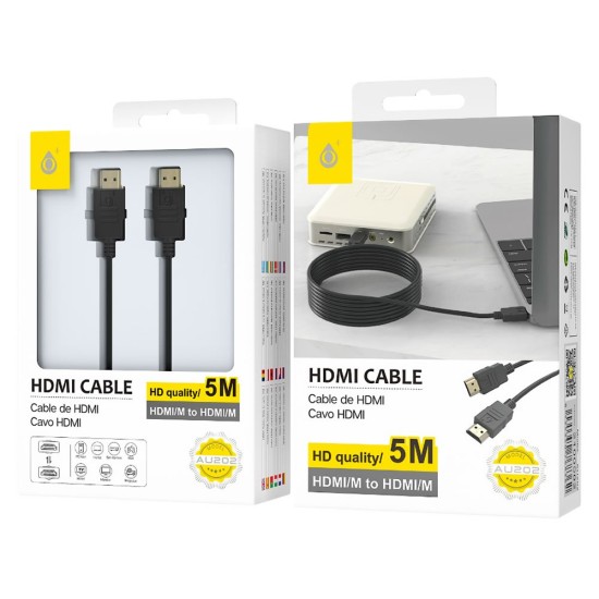 Cable HDMI M/M One Plus AU202 Negro 5m