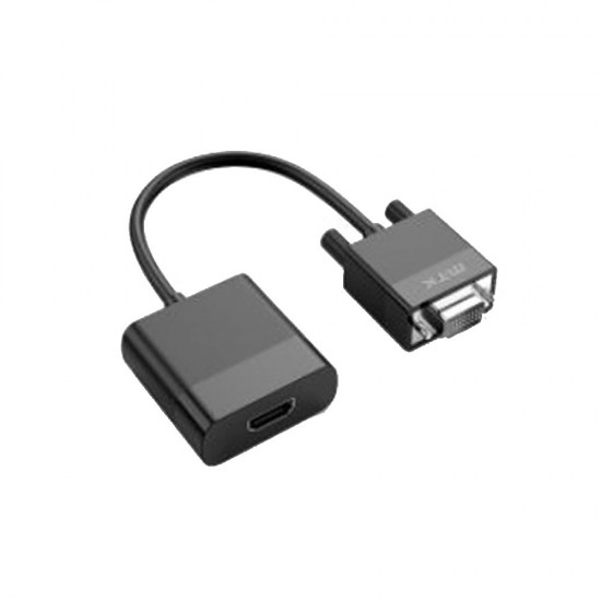 Adaptador De VGA Para HDMI MTK TB1395 Negro 1080p 15cm