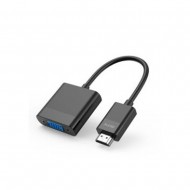 Adaptador De HDMI Para VGA MTK TB1435 Negro 1080p 15cm