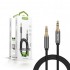 Accetel Au107 Black 3.5mm To 3.5mm Male Aux Audio Cable