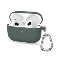 Funda De Silicona Para Caja De Airpods Accetel Airpod 3 Verde Oscuro