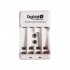 Carregador De Pilhas Digivolt Qc-2402 Branco Para 4 Pilhas R6 Aa/4 Pilhas R3 Aaa/1 Pilha De 9v