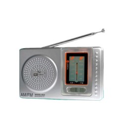 New Science R24 Silver AM/FM Mini Radio