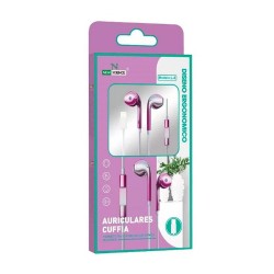 Auricular New Science L-6 Rosa Para Iphone Con Microfono