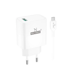 Carregador 240v New Science Sld-T71 Branco 25w 3.0a Usb Para Tipo-C